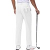 TACVASEN Mens Dress Pants Stretch Lightweight Quick Dry White Golf