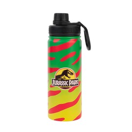 Grupo Erik Jurassic Park - Botella de agua fra y caliente de metal, 500 ml, 17 onzas, botella de agua de 500 ml, regalos de Jurassic Park, botella de 