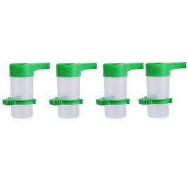 comederos para Canarios Comedero para pájaros de 4 Piezas, Bebedor de Loros Bebedero de 9 cm x 3 cm, Clip para Loros, Periquito, cacatúa, agapornis, aviario comederos para Canarios