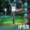 GIGALUMI 24 Pack Solar Path Lights Outdoor,Solar Lights Outdoor Waterproof,Stainless