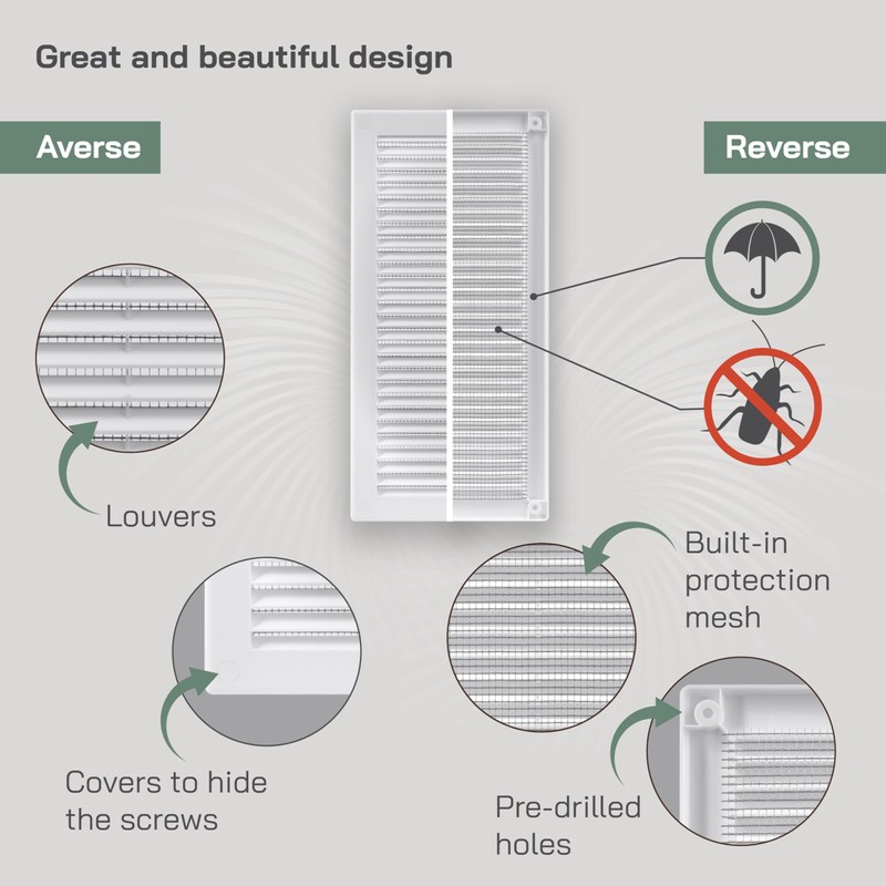 Vent Systems 4" x 11" Inch (Opening Dimensions) - Pack
