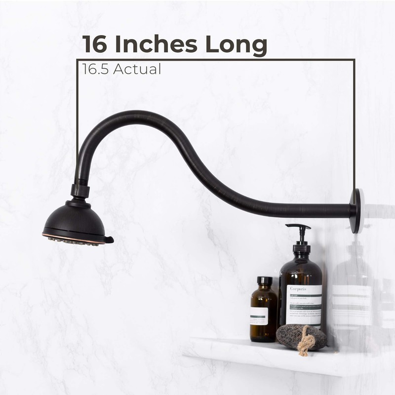 Shower Head Extension Arm by JS Jackson Supplies, 16 inch