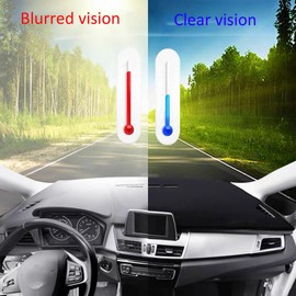 FFIHTY Upgraded Dashboard Mat for 2022-2025 Ford Maverick Polyester Dashboard Mat Non-Slip Windshield Reflective Instrument Cover Interior Accessory Black