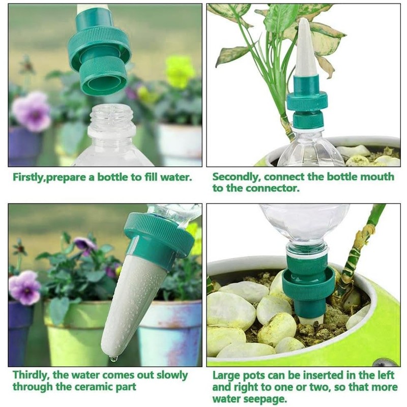 BCTHLBF 8 Pack Plant Waterer for Vacations, Automatic Watering Device