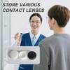 KyltoSynth Contact Lens Case, Black and White Contacts Case，2 Pcs,