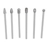 6pcs Carbide Burrs Set Lengthen Carbide Burr Tungsten Steel Solid