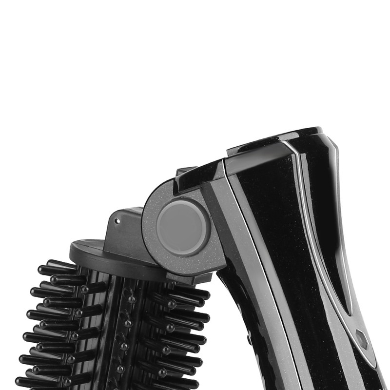 Ceramic Tourmaline Foldable Anion Hair Brush Curler Hair Curling Iron