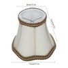 6Pcs Desktop Table Lamp Cover Fabric Lampshade Accessory for E14