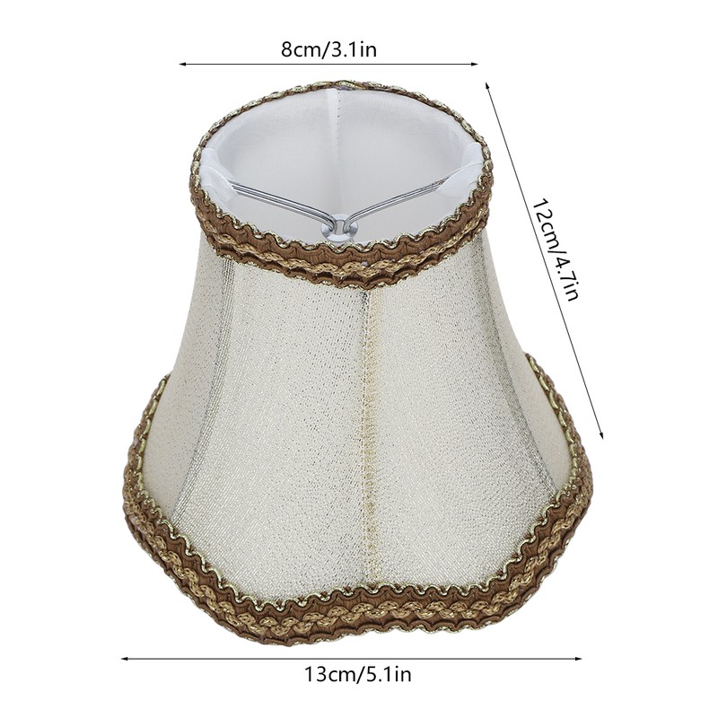 6Pcs Desktop Table Lamp Cover Fabric Lampshade Accessory for E14