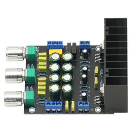 LM1875 2 * 20W Audio Power Amplifier Board with High Bass Adjustment Stereo 2.0 Class AB Home Theater HiFi 15-50W AMP,Dual Channel Subwoofer Amplifier Module