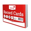 Silvine 8x5" White Record Cards - Plain, 100 cards per