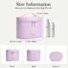 BOYATU Makeup Bag Vanity Case: Vegan Leather Cosmetic Bag for
