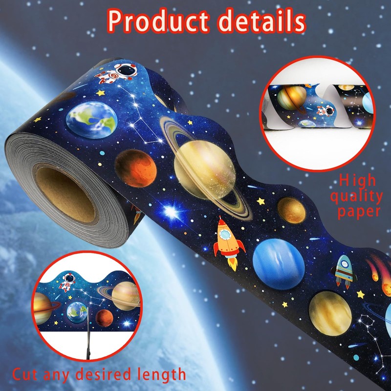 69Ft Outer Space Theme Bulletin Board Borders Galaxy Bulletin Board