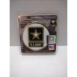 U.S. Army Chrome Auto Emblem Elektroplate