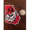 UGA Georgia Bulldogs Vintage Embroidered Iron On Patch 3" x