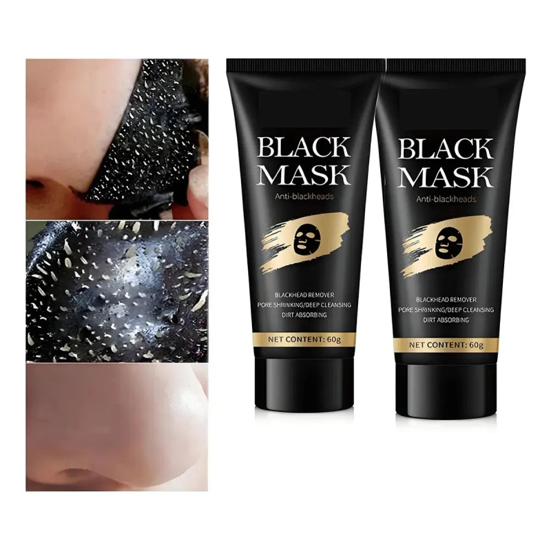 🔥 Mascarilla negra peel off elimina poros puntos negros acné