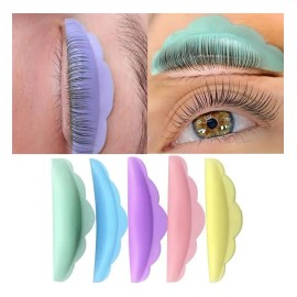20 Almohadillas Silicona Enchinar Pestañas Lifting Makeup Color Multicolor