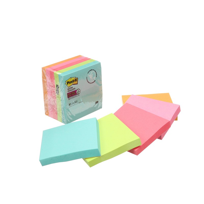 Post-it Notes Super Sticky Notes, 3" x 3", 5 Pads,