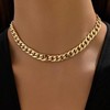 RATVIU Cuban Necklace for Women 18K Gold Plated Thick Chain