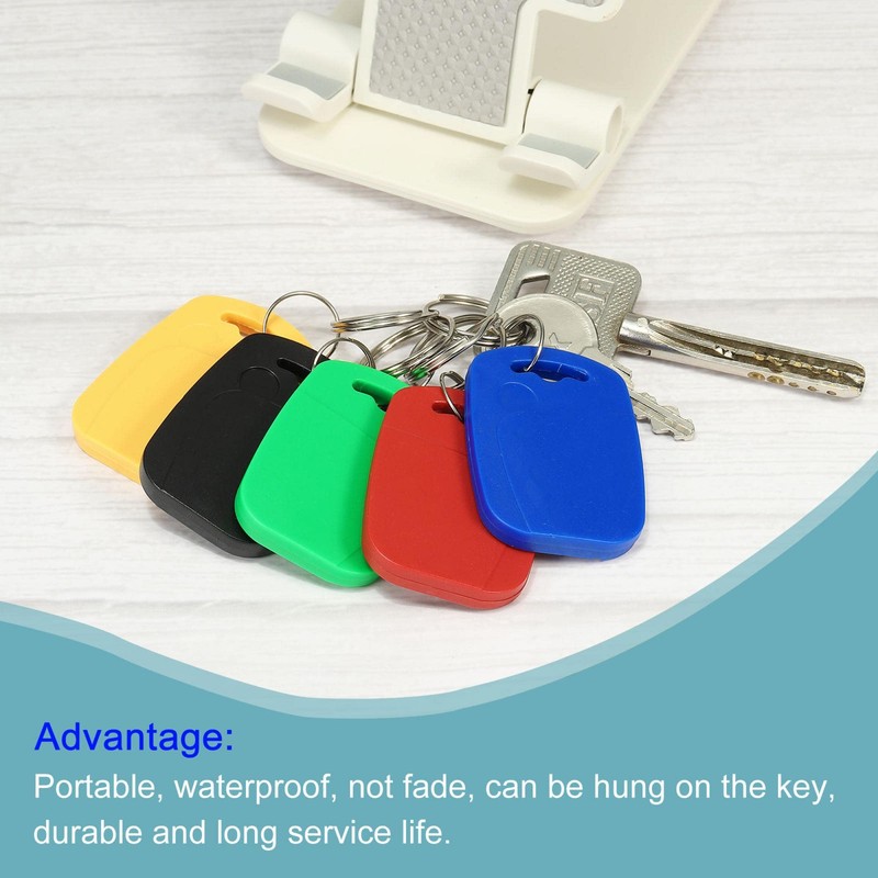 sourcing map 12 Pack IC Card M1 Key Chain RFID