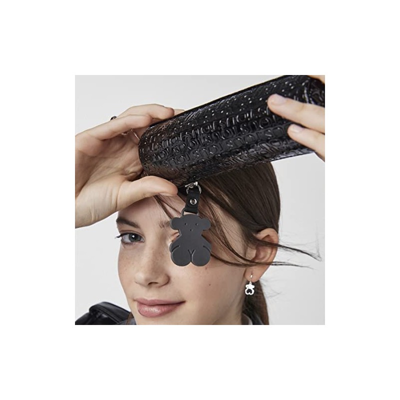 TOUS Lindsay Tiara Pencil Case Black, black/black, Utility