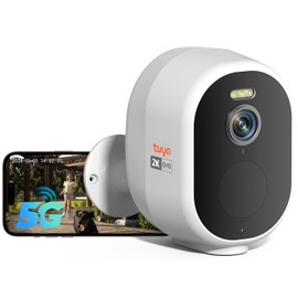 Security Cameras Wireless Outdoor, 5G/2.4G Wifi Battery Powered Home Security Indoor Camera with AI Detection, 2K Color Night Vision, Siren, 2-Way Audio, IP66 Waterproof,Works w/Alexa,SD/Cloud