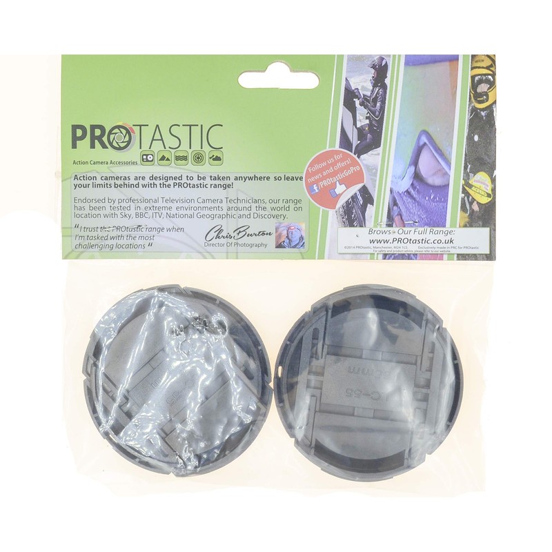 Protastic 55mm Lens Caps - Pack of 2 - Spring