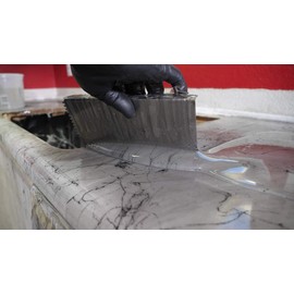 1/8” Square Notch Trowel for Epoxy, Masonry, Tile, and More! Lightweight Hand Trowel is Reusable and Easy to Clean for Epoxy Projects and Home Improvement!