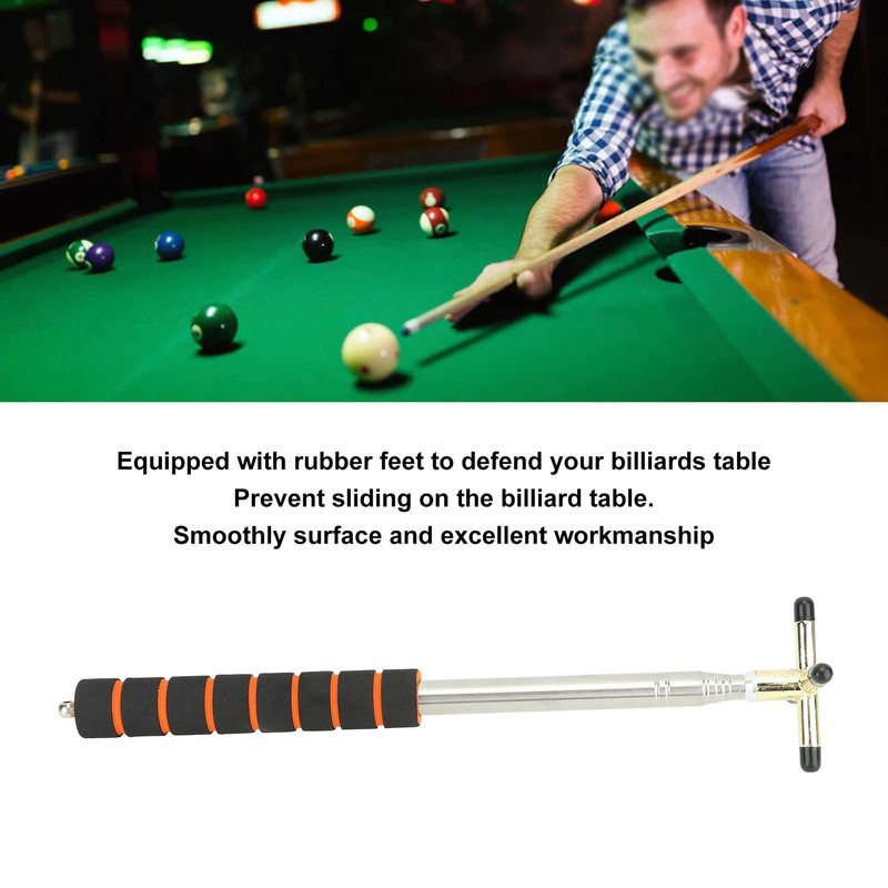 Billiard Cue and Bridge Set Stainless Steel Anti Slip Sponge