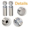 Joyan 10pc Screw Spacer Sign Holder, Stainless Steel Post Mount,