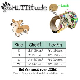 Muttitude World Collection Harness for Small Breeds (Small, Pueblo)