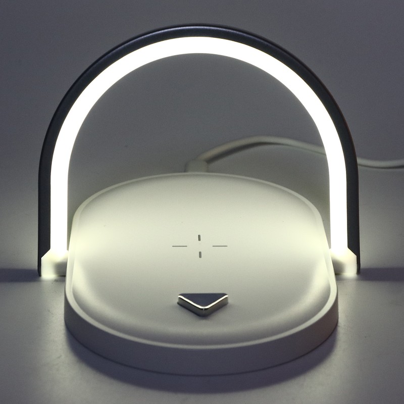 15W Wireless Charging Night Light White Mini Charging Lamp for