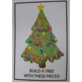 Impact Innovations Christmas Reusable Window Clings ~ Build Your Own Christmas Tree (40 Clings, 1 Sheet)