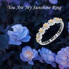 URONE Daisy Ring 925 Silver Daisy Jewelry Daisy Gifts for