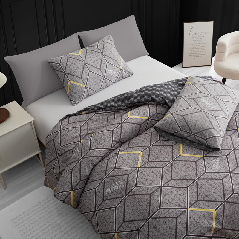 Lazzaro Double Duvet Set - Premium Brushed Microfiber Double Duvet