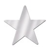 Foil Star Cutout (silver) Party Accessory (1 count)
