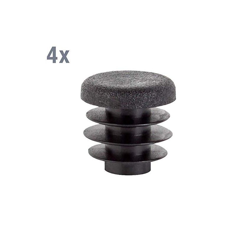 Alberts 426675 Sealing Plugs for Round Pipes, Plastic, Black, Diameter