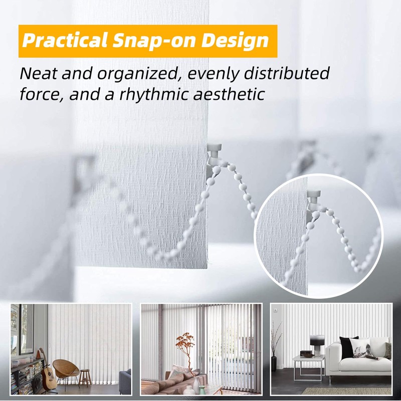 1 Pcs 20 Meter 200 Clips Vertical Blind Bottom Chain,