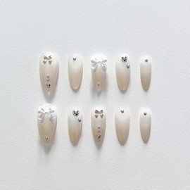 [Pure] Handmade nail tips - Stiletto / [순수 Pure] 수제네일팁 - 스틸레토