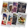 Quarterhouse WWII Posters Poster Set, Social Studies Classroom Learning Materials