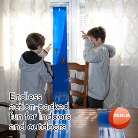 RESILIA Race Car Track Set – Compatible with Diecast Cars Like Hot Wheels & Monster Trucks Fun Toy for Kids & Toddlers, Racing Playset for Adventures, 6.5 Inch Wide x 20 Feet, 3 Lanes, Made in the USA