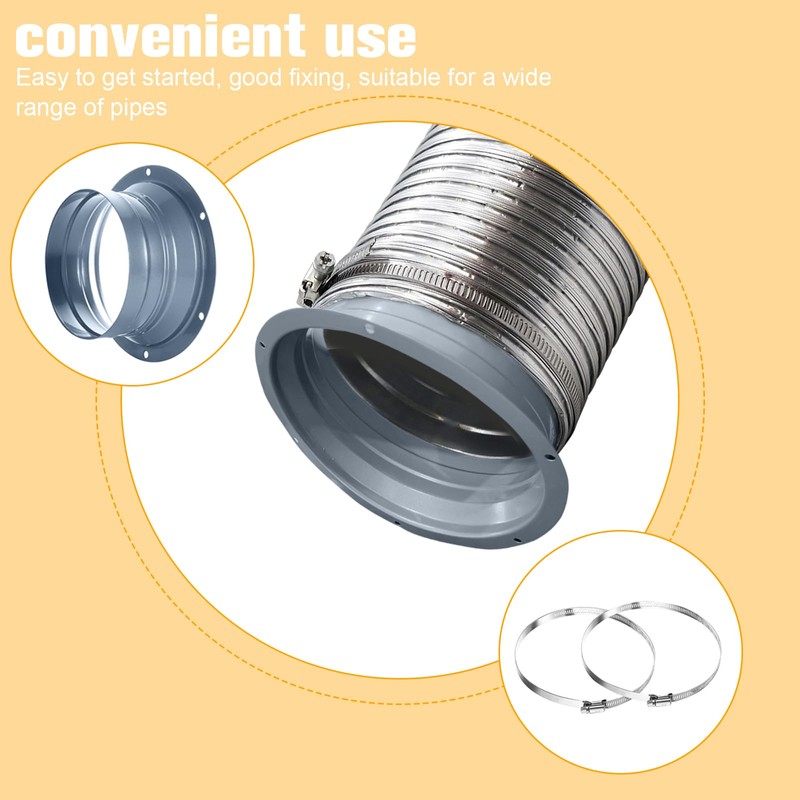 Wall Flange for Air Conditioning and Ventilation System Diameter 120