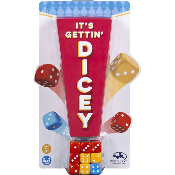 Marbles It’s Gettin’ Dicey, Frantic Dice-Rolling Game for 2-6 Players, for Aged 8 and Up