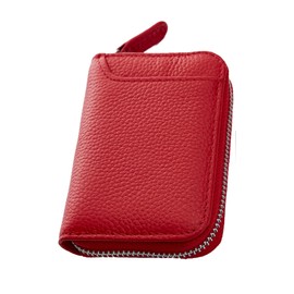 STREAM Leather Coin Purse, Men’s, Women’s, Small Wallet, Large Capacity, poppy red