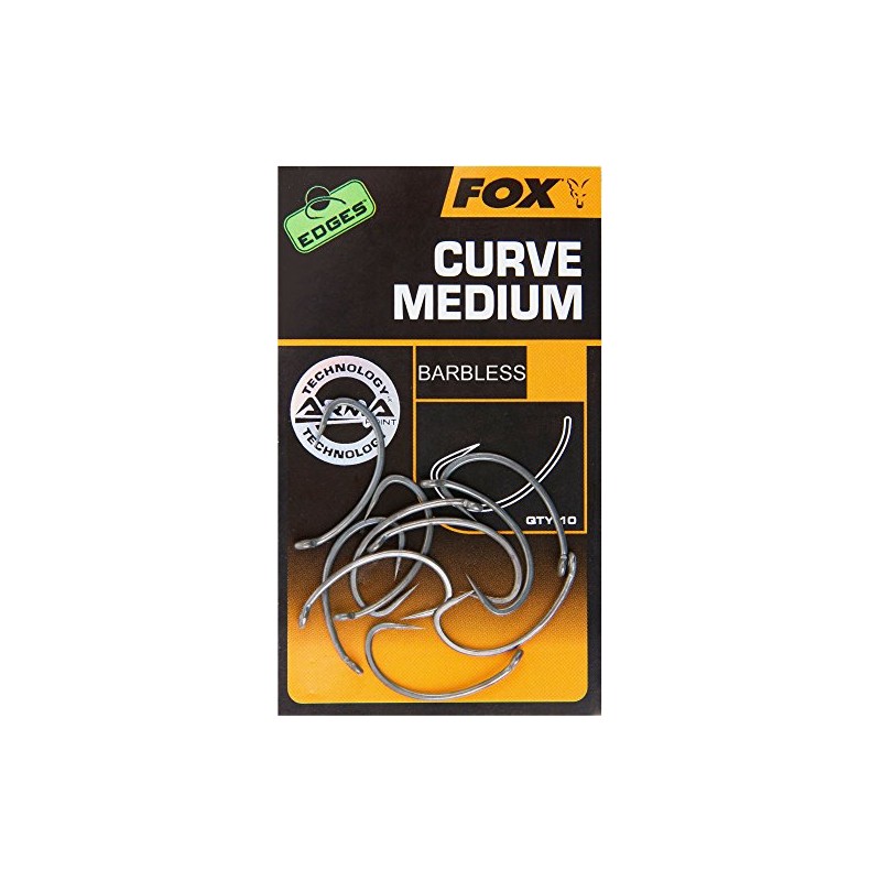 Fox Edges Armapoint Curve Shank Medium Hooks - 10 Carp