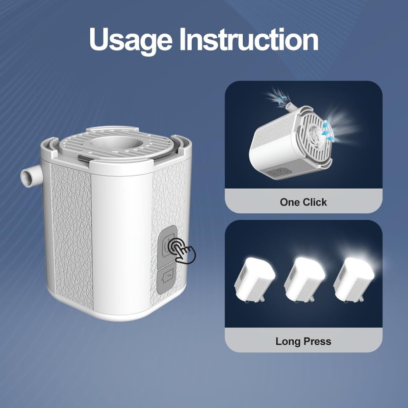 NeovaNex GIGA Tiny Pump :3-in-1 One Button Click Inflation &