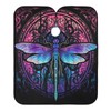 BOESI Doodle Purple Dragonfly Barber Shawl, Waterproof Haircut Shawl, Haircut