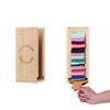 GoFika Can Cooler Holder & Dispenser Wall Mounted Bamboo Engraved
