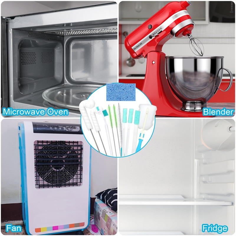Palksky Ice Machine Cleaner Brush Sets, 10PCS Ice Maker Cleaning