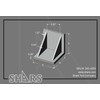 Shars 6x6x6" Ground Angle Plate Webbed End Cast Iron 202-4255